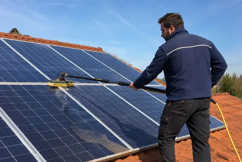 Nettoyage et entretien de panneaux solaires à Saint-Martin-de-Gurson
